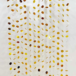 Гирлянда "Кружочки" на проволоке 3м, золото