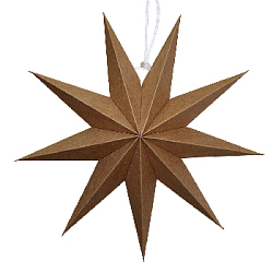 Звезда девятиконечная 30 см, крафт